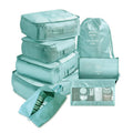 8 Piece Packing Cubes Travel Organiser Set - Light Blue