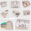 8 Piece Packing Cubes Travel Organiser Set - Light Blue - view 4