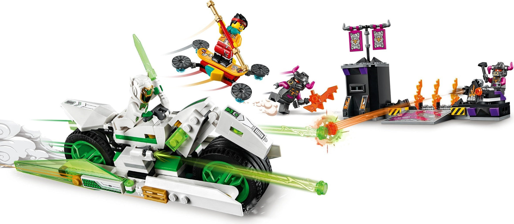 LEGO Monkie Kid 80006 White Dragon Horse Bike- Auzzi Store