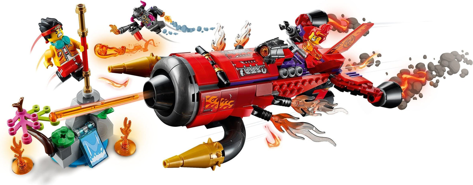 LEGO Monkie Kid 80019 Red Son’s Inferno Jet - SuperSaverAU - view 2