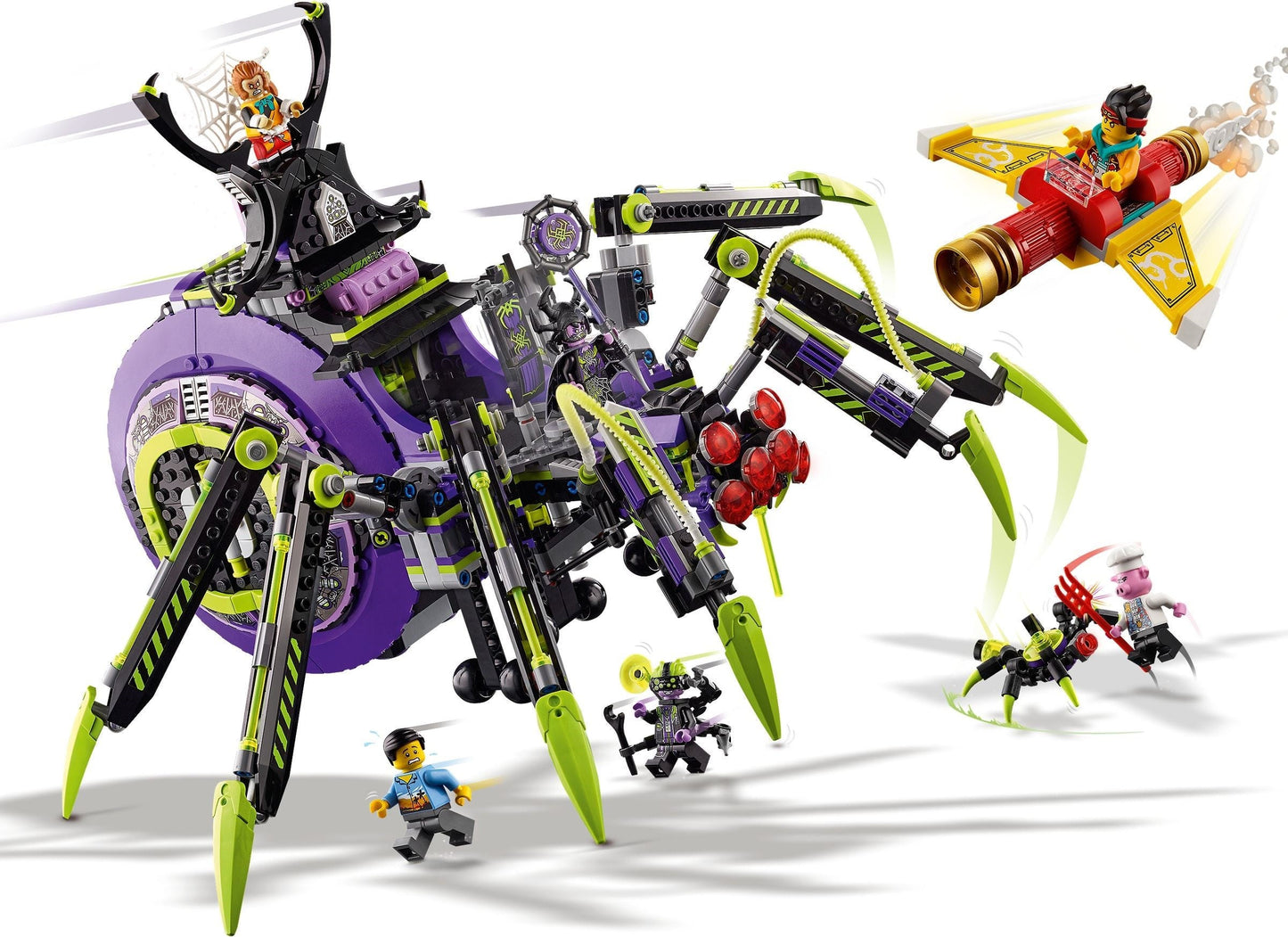 LEGO Monkie Kid 80022 Spider Queen's Arachnoid Base- Auzzi Store