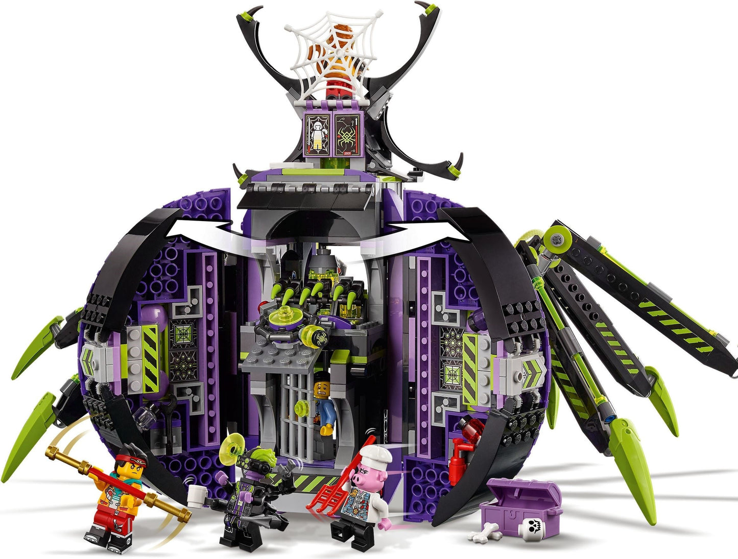 LEGO Monkie Kid 80022 Spider Queen's Arachnoid Base- Auzzi Store