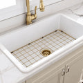 Turner Hastings Cuisine 81 Sink Grid - Stainless Steel, Brushed Brass Finish - CU811SSG-BB