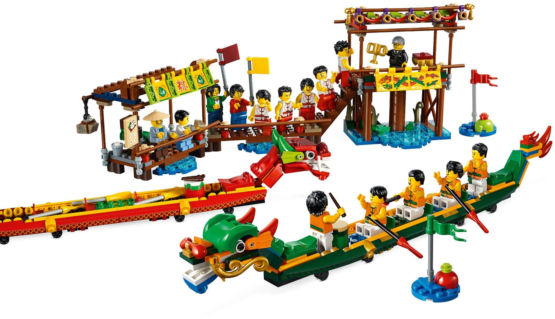LEGO 80103 Dragon Boat Race Set with 15 Minifigures - SuperSaverAU - view 3