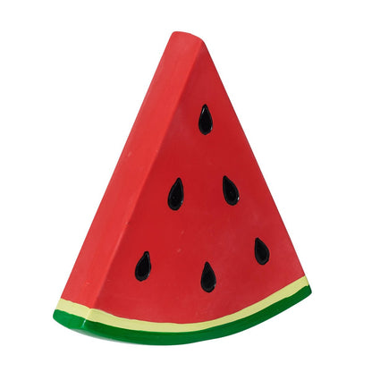 Happy Tails Latex Watermelon Toy - 123mm x 135mm - Interactive Chew Toy