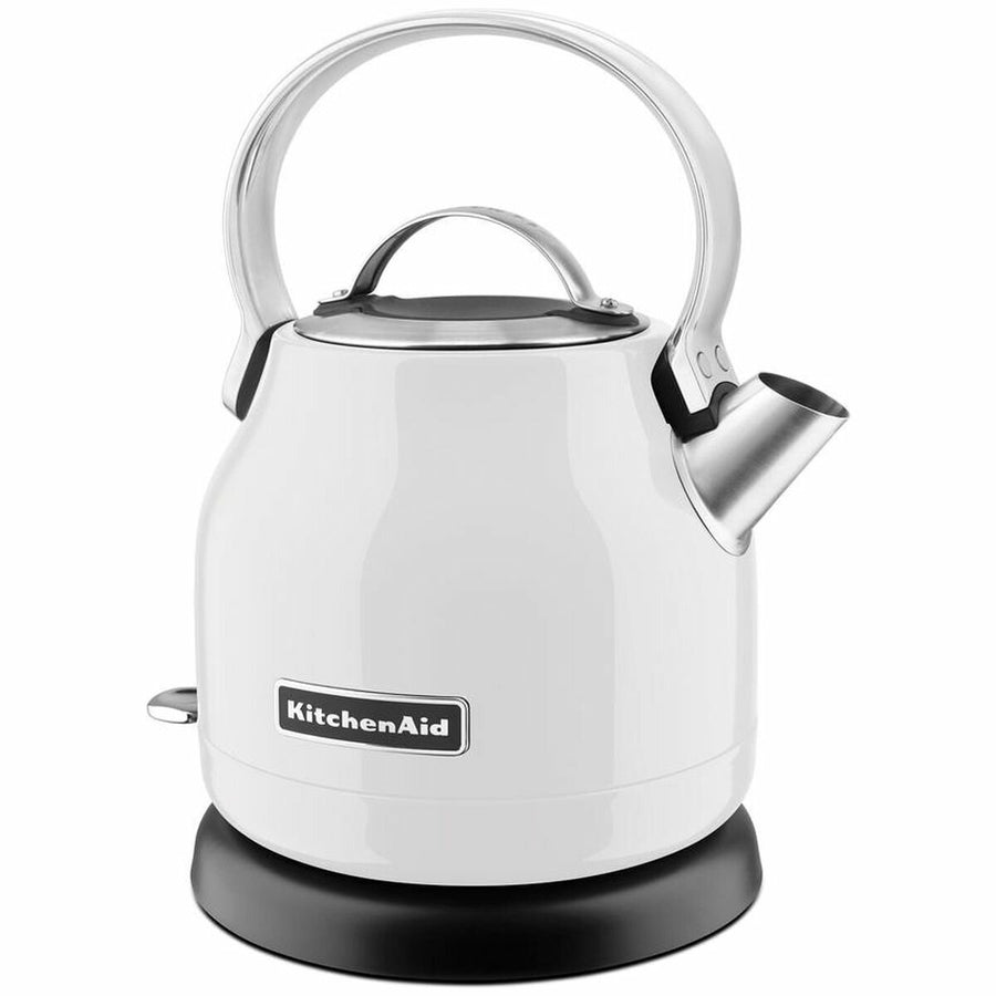 KitchenAid Electric Kettle 1.25L - White, 2200W Fast Boil, Stainless Steel Body, Cord Wrap - 5KEK1222AWH