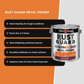 White Knight Rust Guard Metal Primer Paint 4L Red Oxide Anti-Corrosive