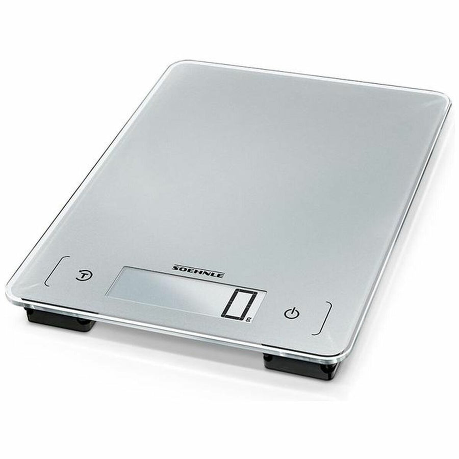 Leifheit Aqua Proof Kitchen Scale - Waterproof Housing and 10kg Maximum Weight - Silver - S66225