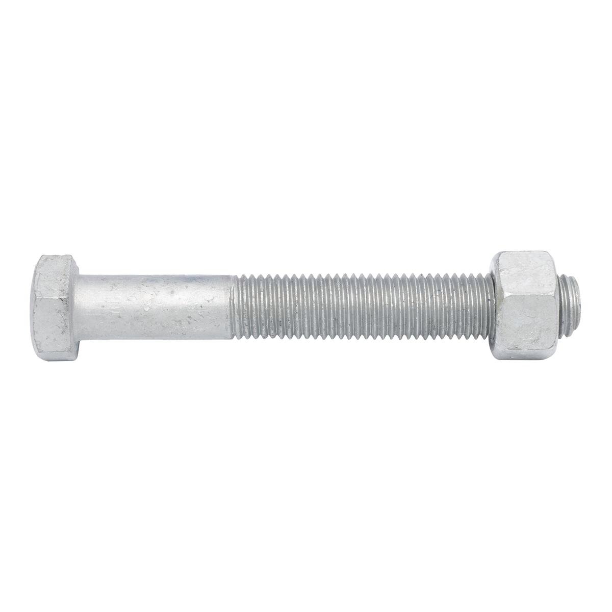 Zenith M16 Hot Dipped Galvanised Hex Head Bolt and Nut 120mm Steel - SuperSaverAU - view 1