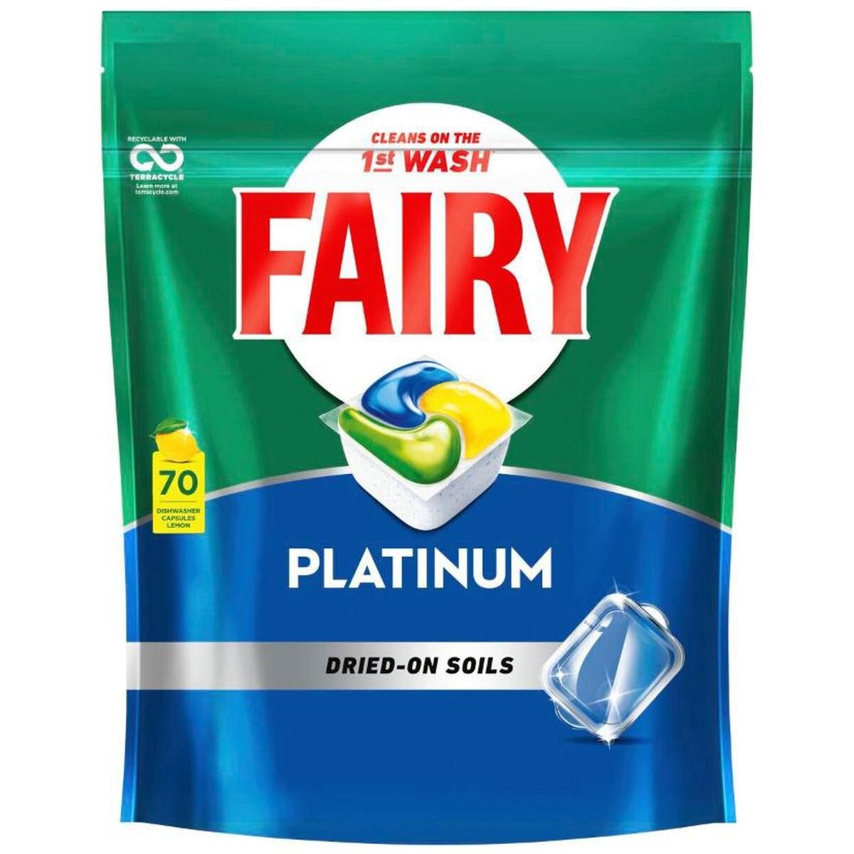 Fairy Platinum Dishwasher Tablets - 70 Pack - Platinum Range - 7176090225