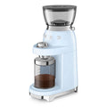 Smeg 50's retro style coffee grinder - pastel blue - 240g hopper - 50 grinding steps - CGF03PBAU
