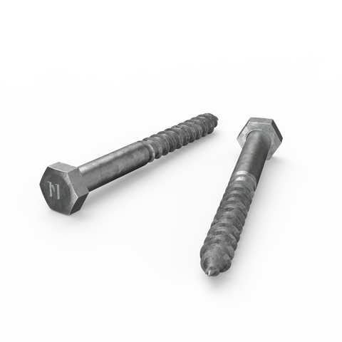 Zenith M10 x 100mm Hot Dip Galvanised Hex Head Coach Screws - Heavy-Duty Fastening - SuperSaverAU - view 1