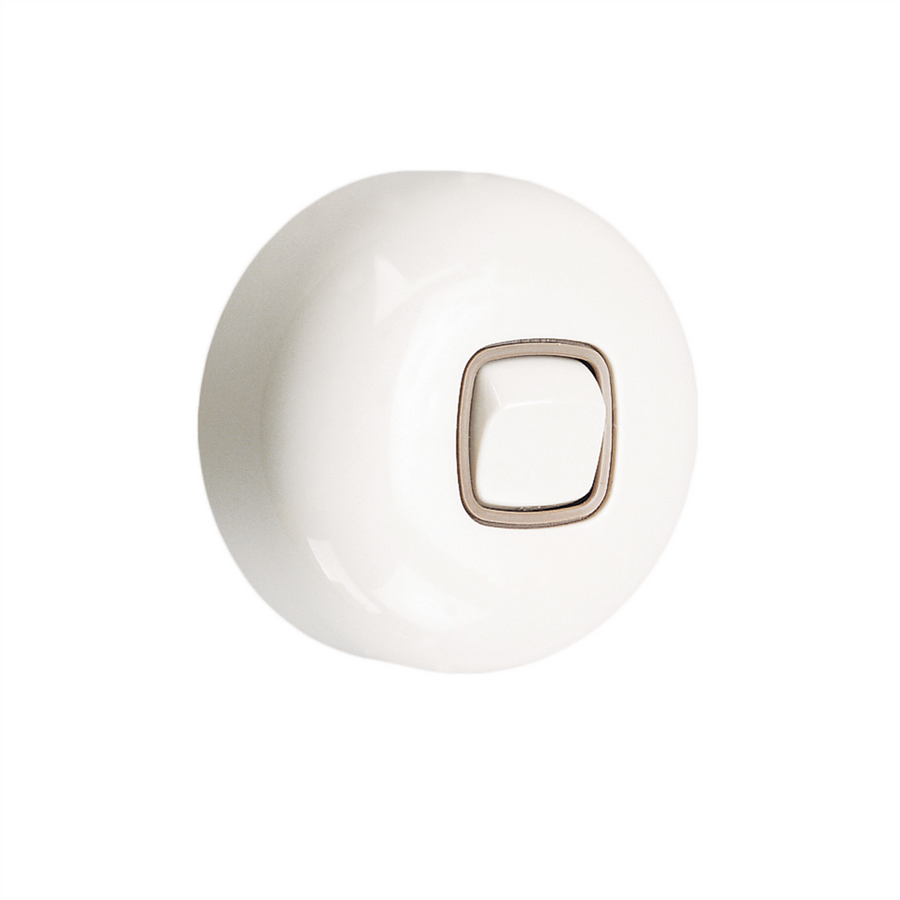 HPM Old Style Switch - 10 Amp - White - ABS Plastic - Heritage Design - SuperSaverAU - view 1