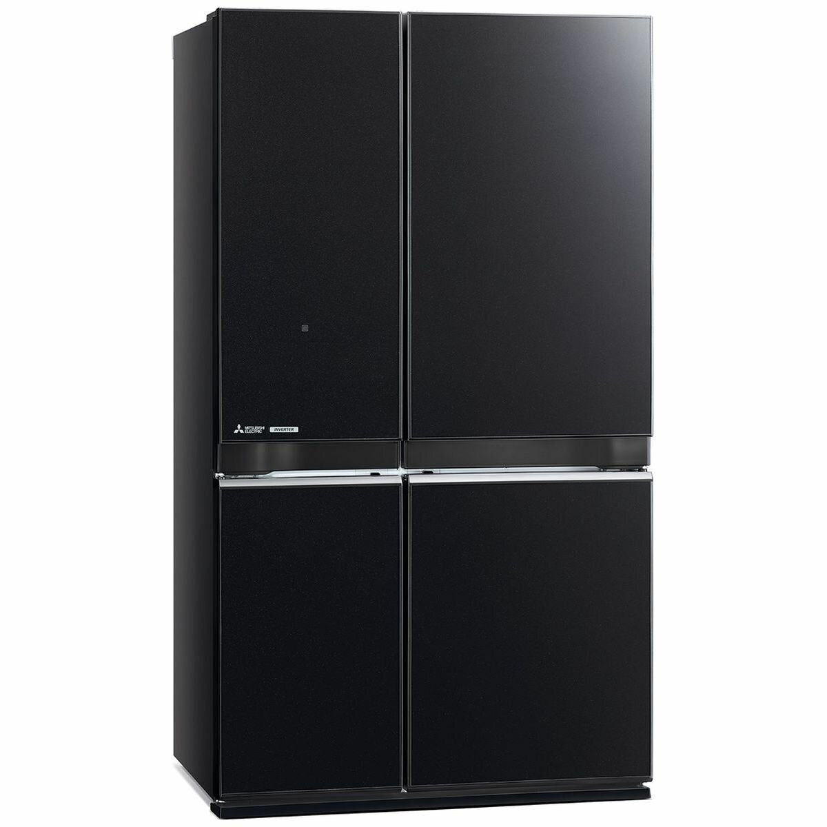 Mitsubishi Electric 580L French Door Fridge - Brilliant Black Glass, Ice Maker, 4 Star - MR-LA580ER-GBK-A
