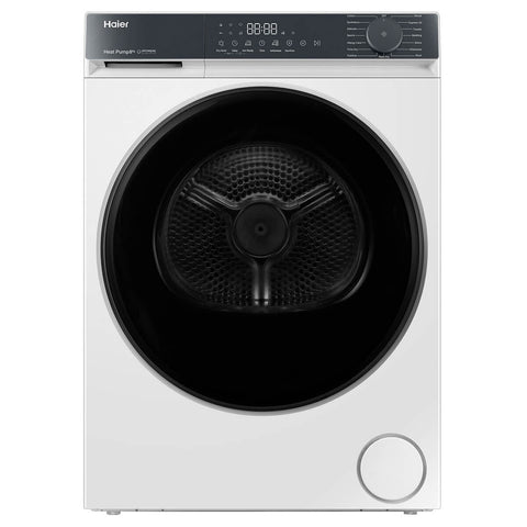 Haier 8kg Heat Pump Dryer - White, 8 Star Energy Rating, Multiple Specialised Programs - HDHPS80KW1