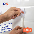 Permastik Medium Utility Hooks 6 Pack - 1kg Capacity - White - 110mm x 225mm - SuperSaverAU - view 4