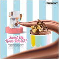 Cuisinart The Soft Serve Ice Cream Maker - 1.5L Freezer Bowl - Three Topping Dispensers - White - ICE-48XA