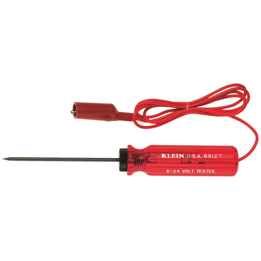 Klein Tools 6-24V AC DC Voltage Tester - 89mm Nylon Handle - Easy Check - SuperSaverAU - view 1