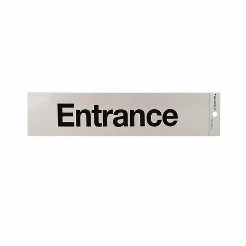 Sandleford Entrance Sign - Self Adhesive - Silver - 245 x 58mm - SuperSaverAU - view 1