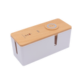 Click Cable Management Box - USB & Wireless Charger - 290mm x 127mm x 113mm - Organises Cables - SuperSaverAU - view 1