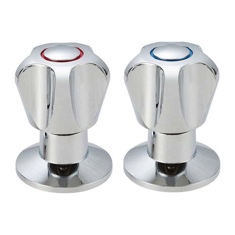 Shaw Mason Chrome Classic Style Basin Top Assembly Pair - 60mm x 94mm - Easy Installation - SuperSaverAU - view 1