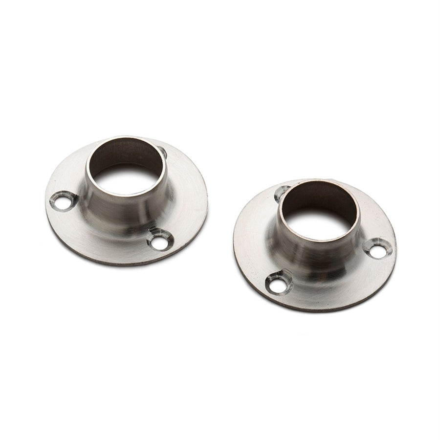 Sandleford Stainless Steel Round Flange Fitting Rod 2 Pack - 19mm - SuperSaverAU - view 1