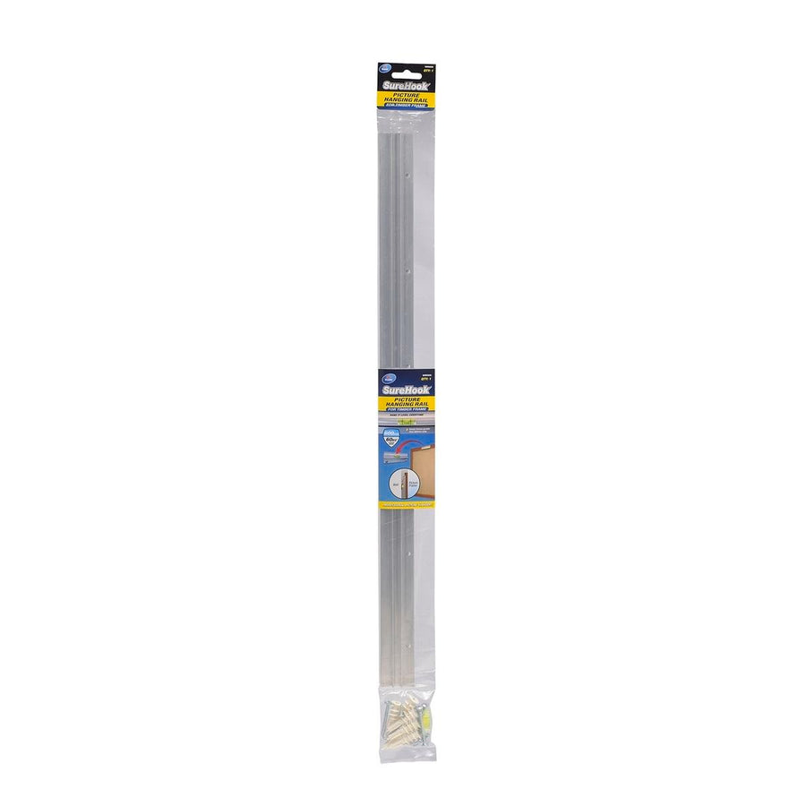 Zenith Aluminium Surehook Picture Hanging Rail 600mm for Timber Frame - SuperSaverAU - view 1