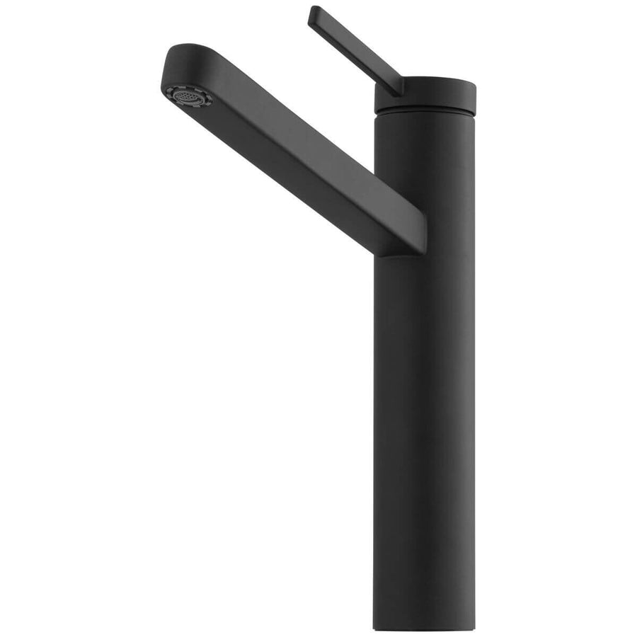 Oliveri Pepe swivel mixer tap - Matte Black, 180 degree swivel spout, WELS 5 Star, lead-free - PT2025-MB