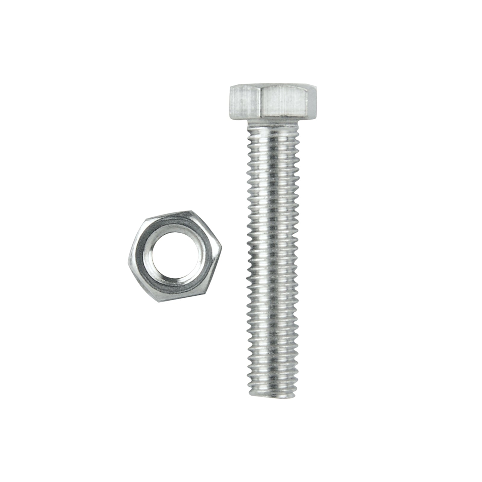 Pinnacle M5 x 25mm Stainless Steel Hex Bolt and Nut - 10 Pack