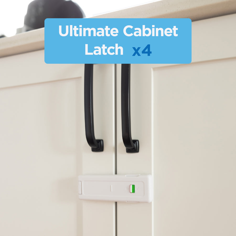 Perma Child Safety Ultimate Cabinet Latch - 4 Pack