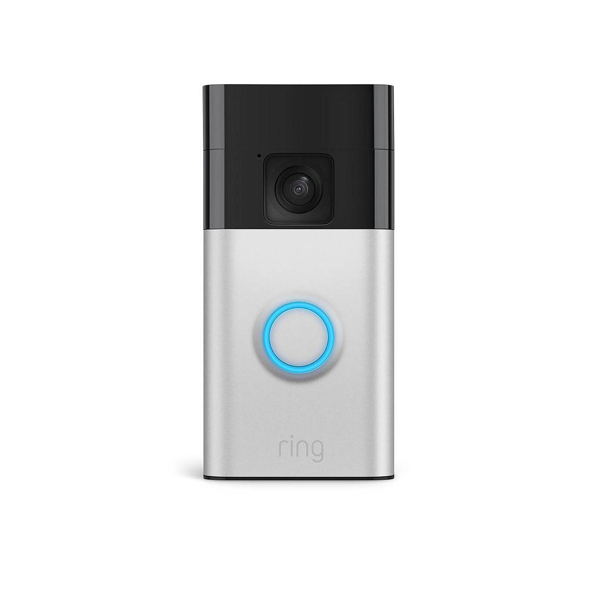 Ring Satin Nickel Battery Video Doorbell - 1440p HD - Wireless - Night Vision - SuperSaverAU - view 1