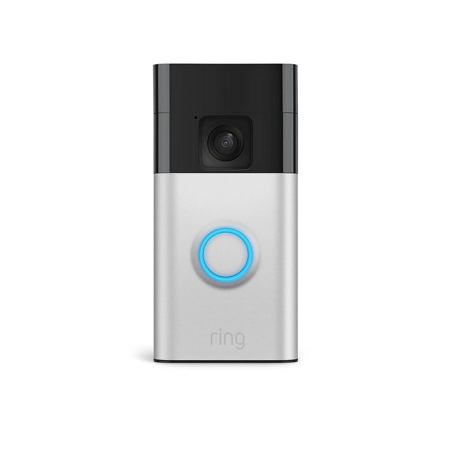 Ring Battery Video Doorbell, Satin Nickel - Wireless with Night Vision & 2-Way Talk