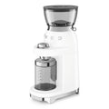 Smeg 50's retro style coffee grinder - white - 240g bean hopper - 50 grinding steps - CGF03WHAU