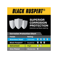 Pinnacle m8 Black Ruspert Wing Nut 4 Pack - 48mm x 120mm x 17mm - Corrosion Resistant - SuperSaverAU - view 3