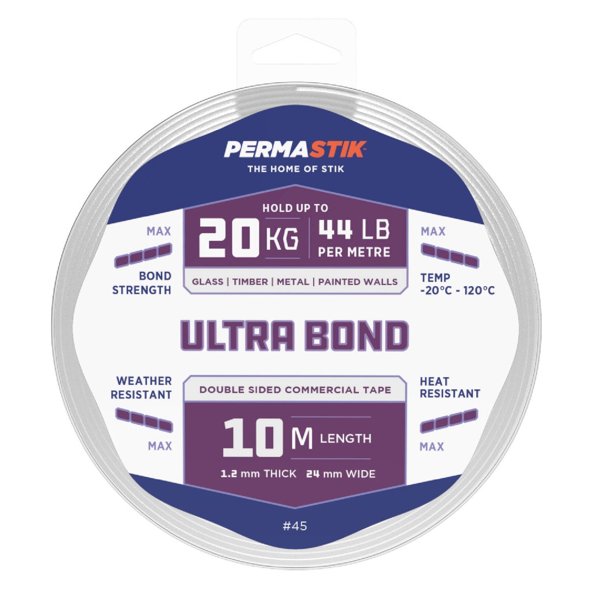 Permastik Ultra Bond Mounting Tape 10m x 24mm Foam Weather Resistant - SuperSaverAU - view 1