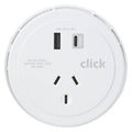 Click Desktop Power Grommet PD65W - AC & USB Ports - 1.5M Cable - 89mm x 66mm x 99mm - SuperSaverAU - view 3