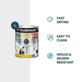 Taubmans 1L Dark Gloss All Weather Exterior Paint - Water Based Acrylic - Mould Resistant - SuperSaverAU - view 2