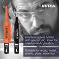 Lyra Black Deep Hole Permanent Construction Marker - 1mm Tip - 35mm Stainless Steel Tip - SuperSaverAU - view 2