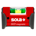 Sola Mini Compact Spirit Level Magnetic Clip - 68mm x 21mm x 42mm - Red - Durable & Portable - SuperSaverAU - view 1