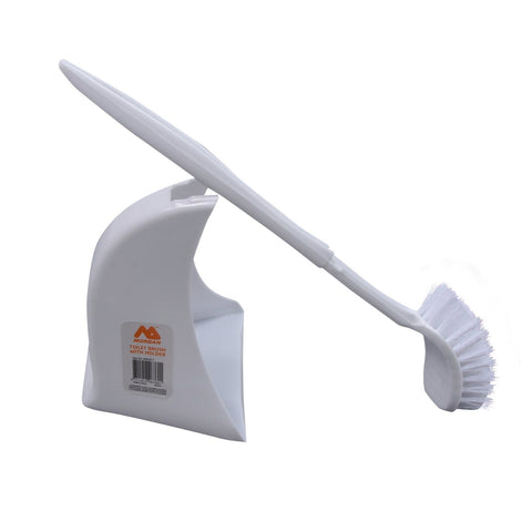 All Set 125mm White Polypropylene Toilet Brush Set