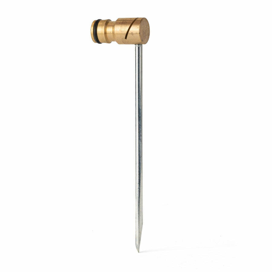 Holman Brass Fan Sprinkler with Spike, Solid Brass Head, 4m Coverage