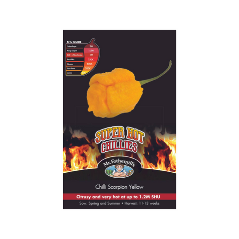 Mr Fothergill's Chilli Scorpion Yellow Seeds