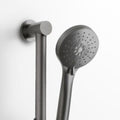 Rogerseller Tonic shower on integrated rail - 3-function hand piece, brass, Graphite finish - 3506003905