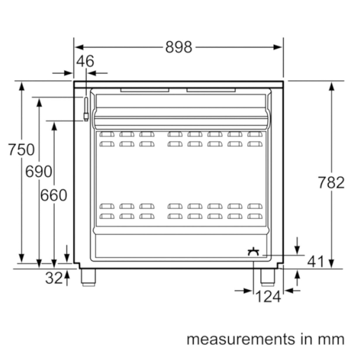 Bosch 90cm Dual Fuel Range Cooker and Canopy Rangehood Pack - 112L Oven, 6 Burners - HSB738357ADWP96BC50A