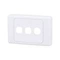DETA 75mm 3 Aperture Grid Plate White Plastic Indoor 6003B