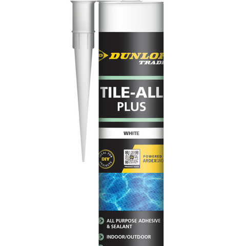 Dunlop Trade 310ml Tile-All Plus Premixed Tile Adhesive and Sealant Weatherproof