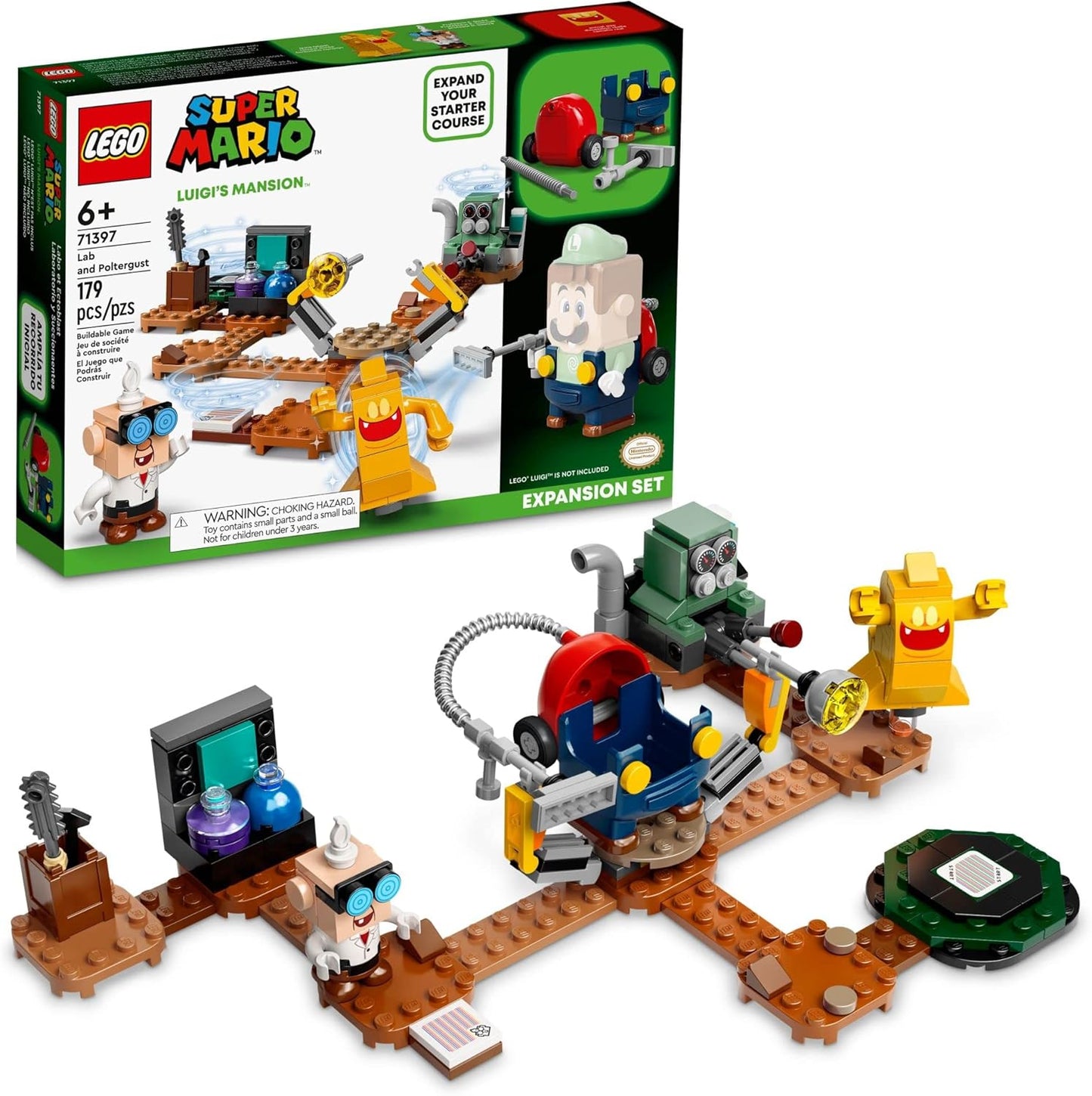 LEGO 71397 Luigi's Mansion Lab & Poltergust