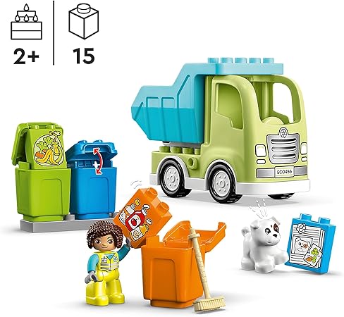 LEGO Duplo Town Recycling Truck 10987 - SuperSaverAU - view 2