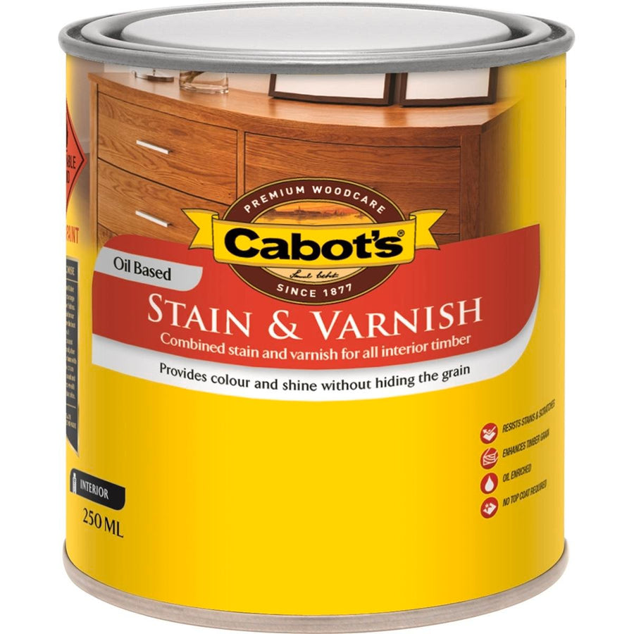 Cabot Stain and Varnish Jarrah 250ml Oil Based Deep Penetration - SuperSaverAU - view 1