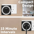 Arlec 24 Hour Compact Mechanical Timer - 48 ON/OFF Settings - 10A - SuperSaverAU - view 2